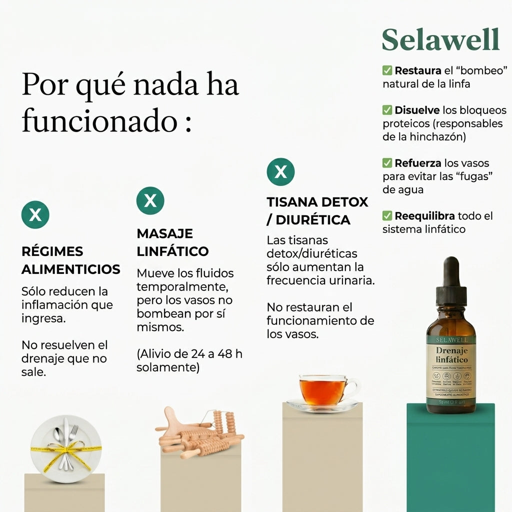 Selawell | Gotas de Bienestar para Drenaje Linfático.